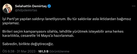 Manipülasyon ittifakı: Meral Akşener'in 'Erdoğan' yalanına HDP'li Selahattin Demirtaş da destek verdi!